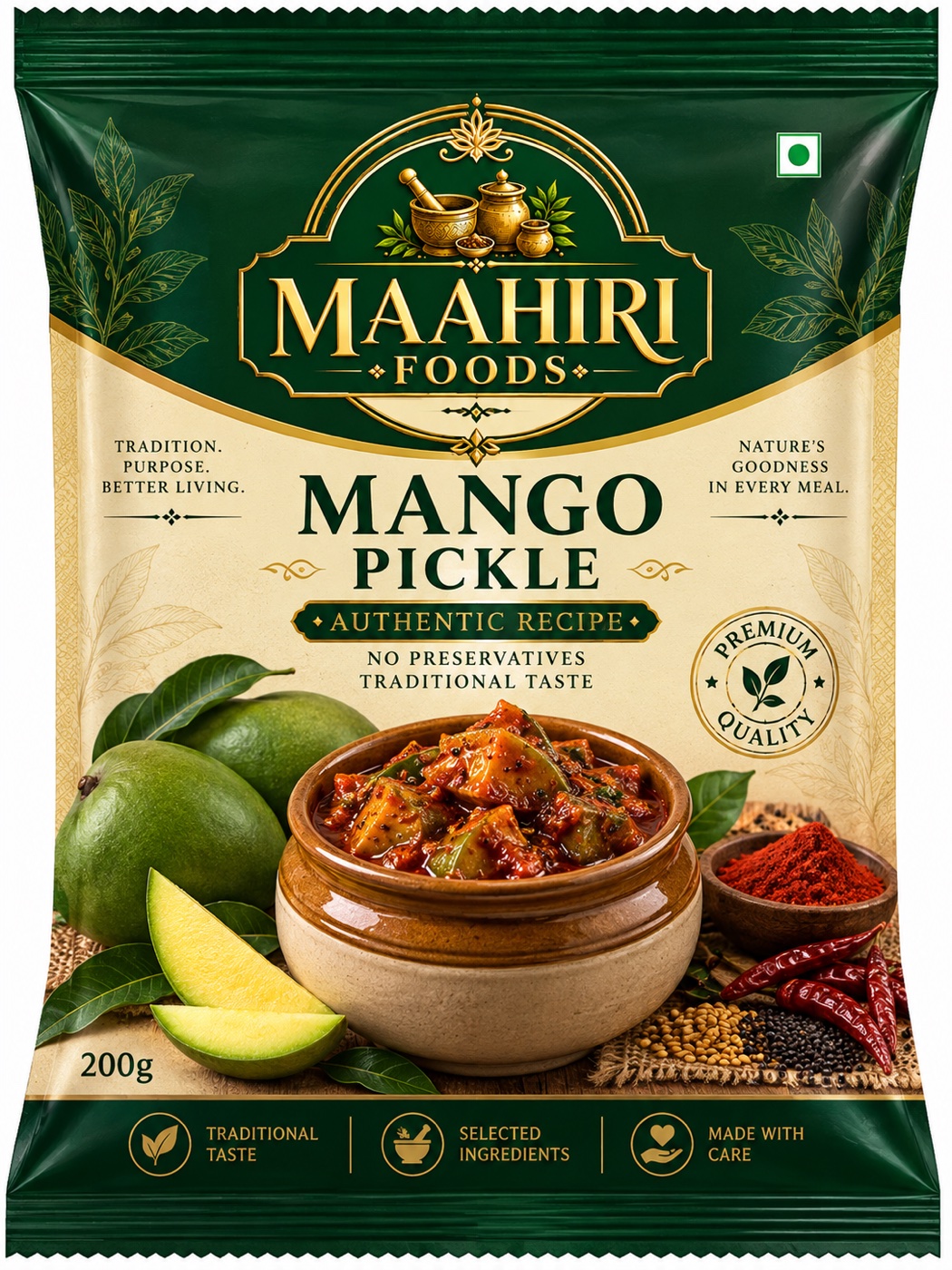 Maahiri Foods Mango Pickle pouch